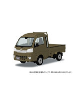 29-OK ダイハツ S500P ハイゼット トラック ジャンボ （オフビートカーキメタリック） 楽プラ スナップキット