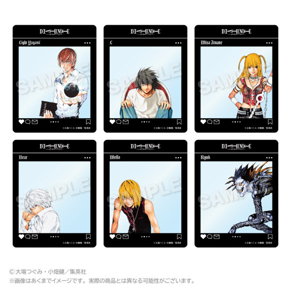 【BOX販売】DEATH NOTE トレーディングSNS風クリアカード2（1BOX=6個入）
