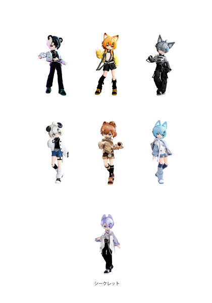 Nanodoll 街角での出会いシリーズ トレーディングドール（1BOX=6個入）のサムネイル画像
