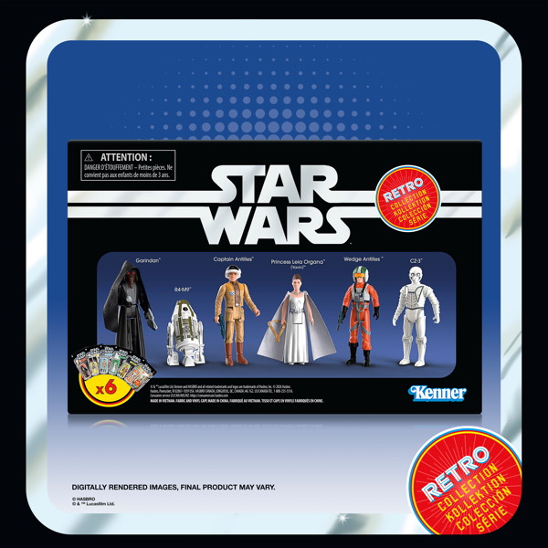 スター・ウォーズ ブレトロコレクション ガリンダン/R4-M9/キャプテン・アンティリーズ/プリンセス・レイア・オーガナ（ヤヴィン）/ウェッジ・アンティリーズ/CZ-3
