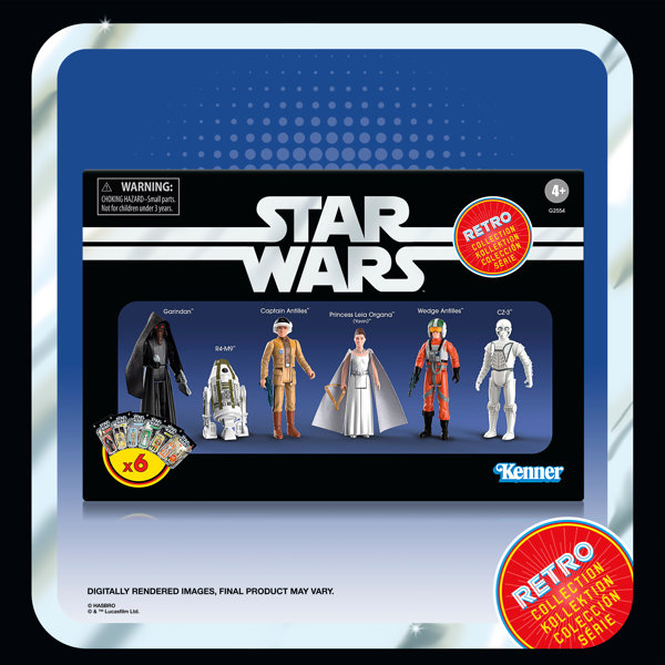 スター・ウォーズ ブレトロコレクション ガリンダン/R4-M9/キャプテン・アンティリーズ/プリンセス・レイア・オーガナ（ヤヴィン）/ウェッジ・アンティリーズ/CZ-3のサムネイル画像
