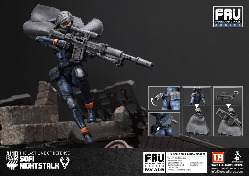 001_TOYS ALLIANCE LIMITED アシッドレイン 1/18スケール FAV-A149 ソフィ、ナイトストーカー