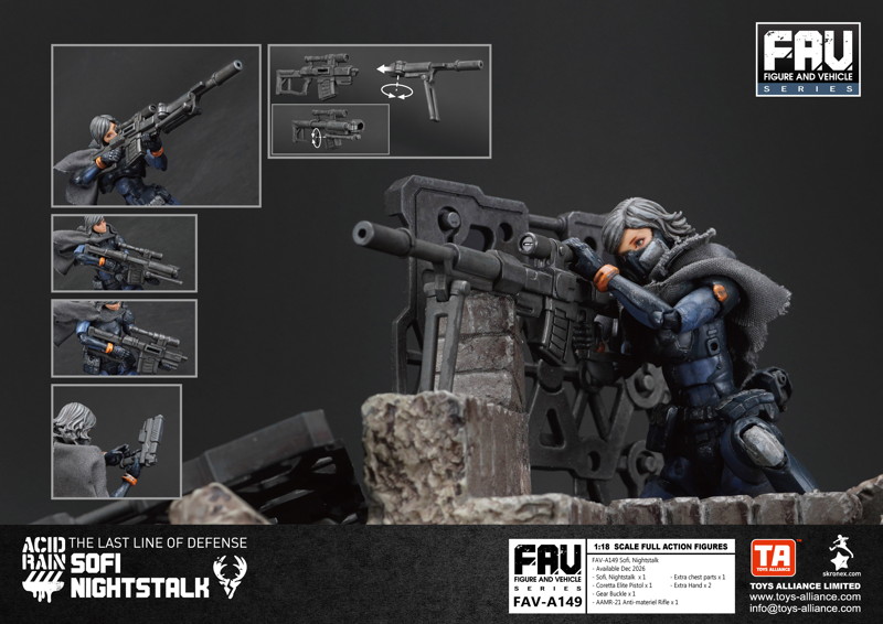 001_TOYS ALLIANCE LIMITED アシッドレイン 1/18スケール FAV-A149 ソフィ、ナイトストーカー