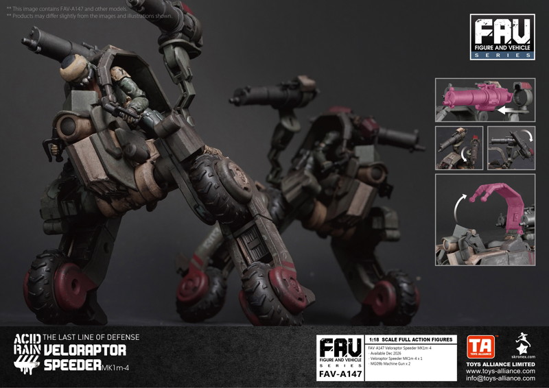 003_TOYS ALLIANCE LIMITED アシッドレイン 1/18スケール FAV-A147 ヴェロラプトル・スピーダー MK1m-4