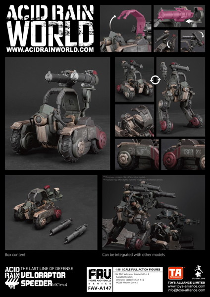 003_TOYS ALLIANCE LIMITED アシッドレイン 1/18スケール FAV-A147 ヴェロラプトル・スピーダー MK1m-4