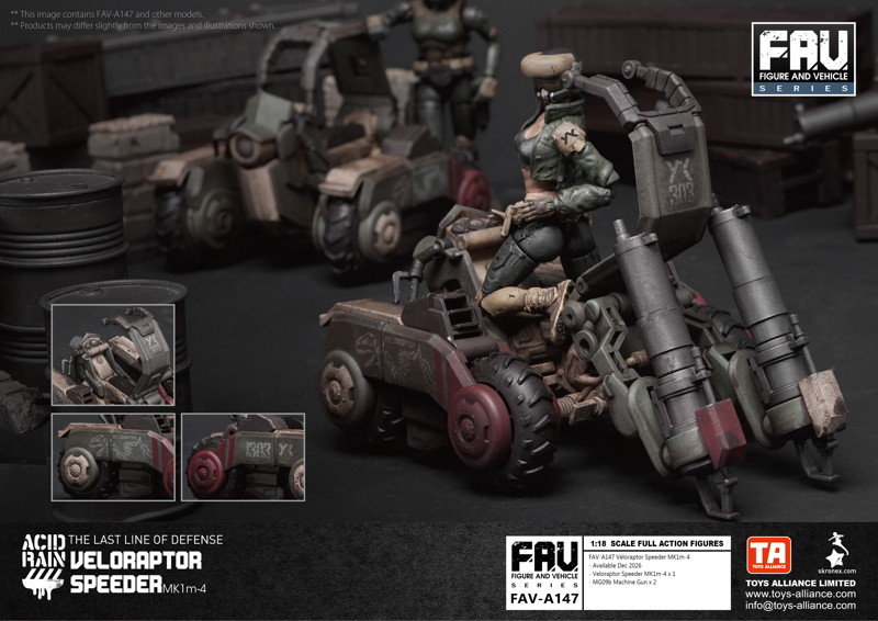 003_TOYS ALLIANCE LIMITED アシッドレイン 1/18スケール FAV-A147 ヴェロラプトル・スピーダー MK1m-4