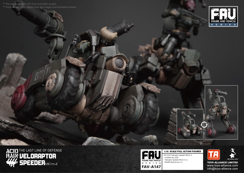 003_TOYS ALLIANCE LIMITED アシッドレイン 1/18スケール FAV-A147 ヴェロラプトル・スピーダー MK1m-4