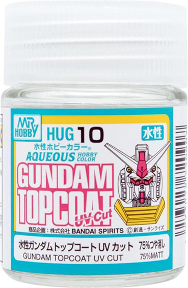 HUG10 水性ガンダムトップコート UVカット 75％つや消し