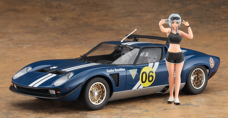 SP556 1/24 ワイルドたまごガールズ No.06 ランボルギーニ イオタ SVR ‘サーシャ・イリユーシナ’ w/フィギュア