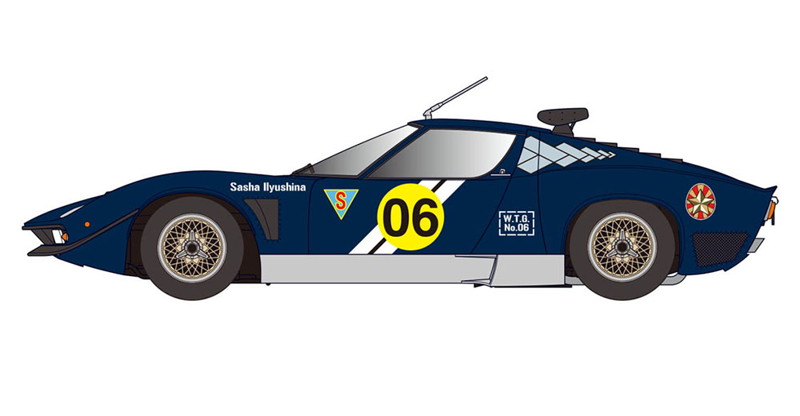 SP556 1/24 ワイルドたまごガールズ No.06 ランボルギーニ イオタ SVR ‘サーシャ・イリユーシナ’ w/フィギュア