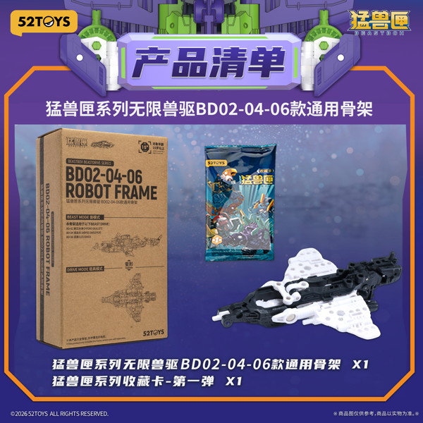 52TOYS BEASTBOX BEASTDRIVE BD02-04-06ロボットフレーム（1BOX=2個入）