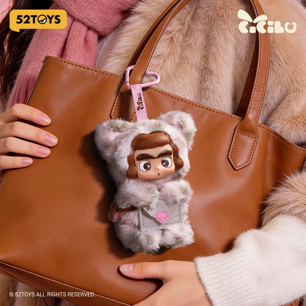 52TOYS Cicilu ローズレオパード郵便屋さん ぬいぐるみストラップ