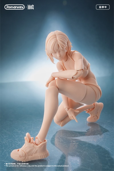 Romankey UMS004 1/12スケール 可動フィギュア女性素体 ミア（未塗装Ver.）