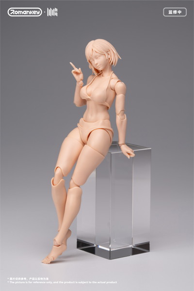 Romankey UMS004 1/12スケール 可動フィギュア女性素体 ミア（未塗装Ver.）