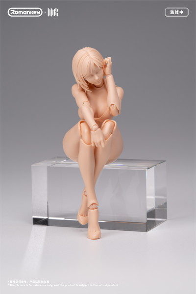 Romankey UMS004 1/12スケール 可動フィギュア女性素体 ミア（未塗装Ver.）