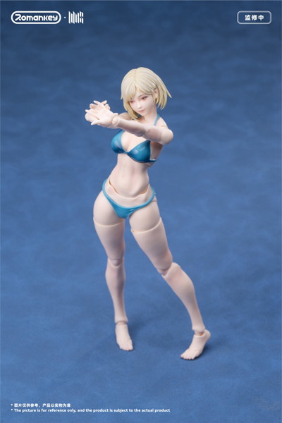 Romankey UMS004C 1/12スケール可動フィギュア女性素体 ミア（塗装済Ver.）