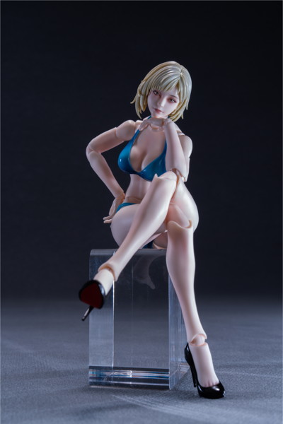 Romankey UMS004C 1/12スケール可動フィギュア女性素体 ミア（塗装済Ver.）