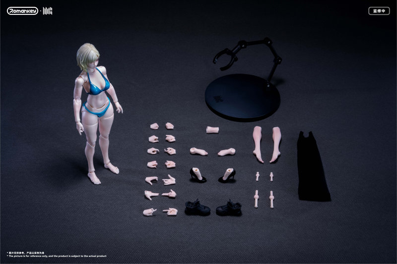 Romankey UMS004C 1/12スケール可動フィギュア女性素体 ミア（塗装済Ver.）のサムネイル画像