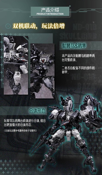 Future Vanguard-Skull Bird ＆ Baza（フューチャー・ヴァンガード - スカルバード＆バザ） 1/60スケールプラスチックモデルキット