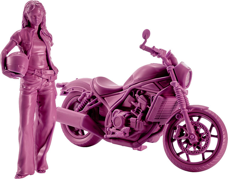 PLAMAX MF-101 Rider’s portrait Honda Rebel 1100 ワインレッドのサムネイル画像