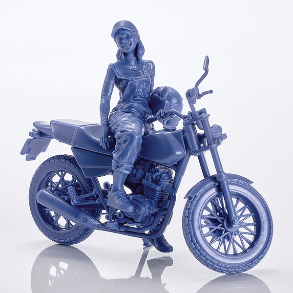 PLAMAX MF-103 Rider’s portrait Honda FTR 223 ブルー