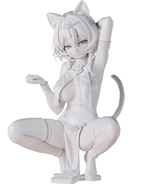 褐色猫娘 マウ 1/6スケール未塗装出力品 ガレージキット