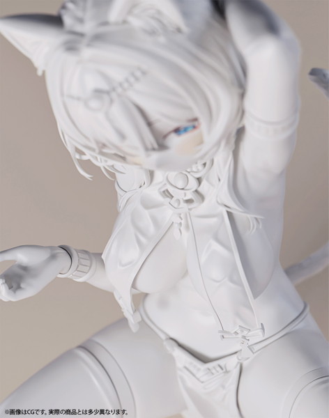 褐色猫娘 マウ 1/6スケール未塗装出力品 ガレージキット
