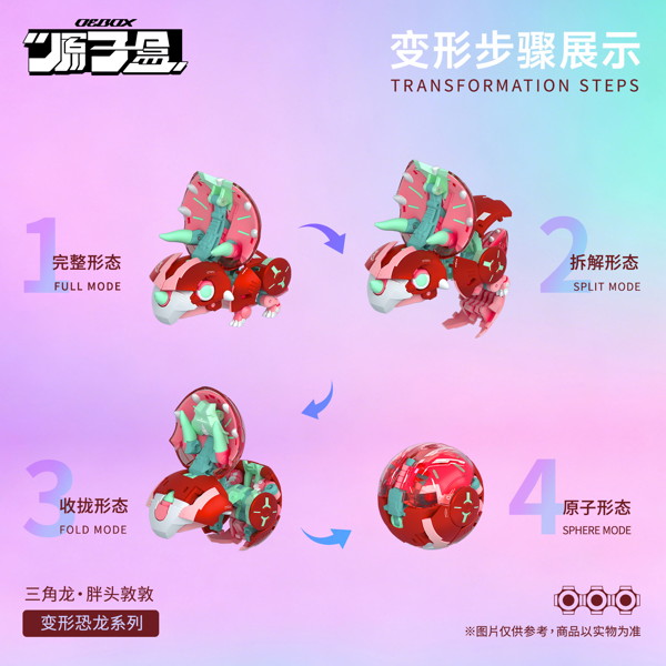 OEBOX YH1022 トリケラトプス ドゥンドゥン 変形可動玩具