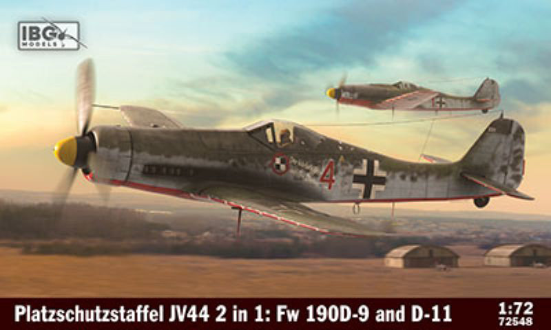 PB72548 1/72 独・フォッケウルフFw190D-9 ＆D-11ドーラ2機セットJV44飛行中隊