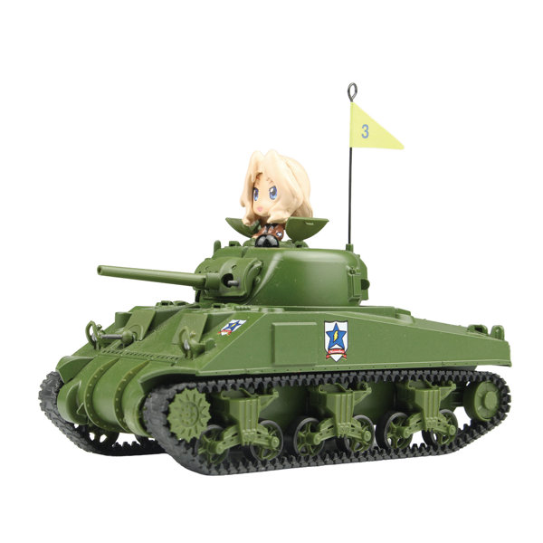 ガールズ＆パンツァー 1/64 RCバトル戦車道シリーズ M4シャーマン 75mm砲搭載型 サンダース大学付属高校