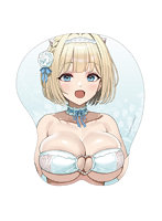 ［ブラウンダスト2］描き下ろし特大マウスパッド（ユースティア/ウエディング水着）