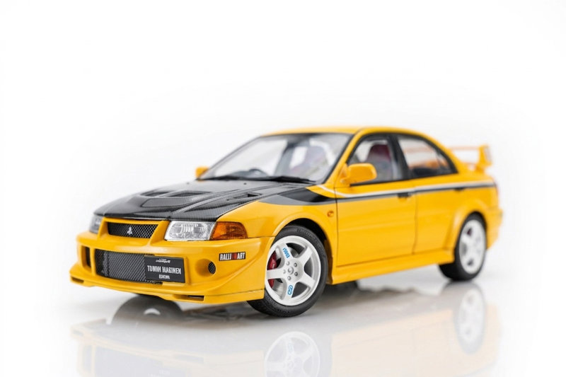 三菱 Lancer Evolution VI GSR T.M.E Customized Yellow w/CF Bonnet