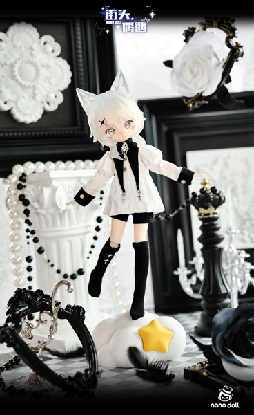 Nanodoll 街角での出会いシリーズ ドール スペシャルデザイン 猫・逆さまのステップ