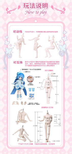 PENNY’S BOX「バララシャオモーシェン」BJDブラインドドール シリーズ（1BOX=6個入）