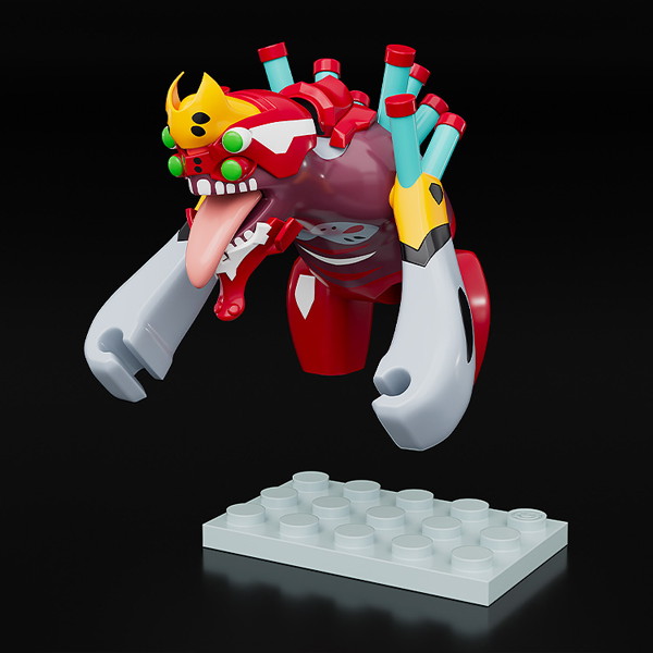 BRICKROID エヴァンゲリオン2号機 獣化第2形態 ヱヴァンゲリヲン新劇場版