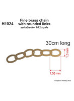 CMH1024 1/72 楕円リンク（1.55x1.3mm）チェーン30cm