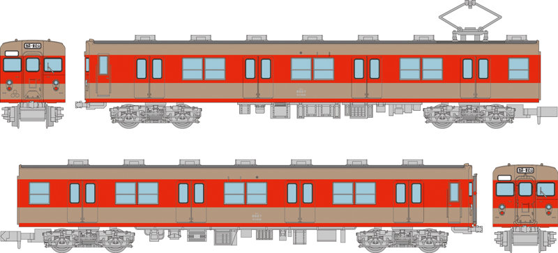 34193 鉄道コレクション 東武鉄道8500型8527編成ツートンカラー非冷房2両セット