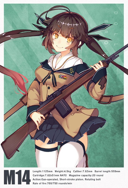 ［LADF12］ドールズフロントラインM14タイプ