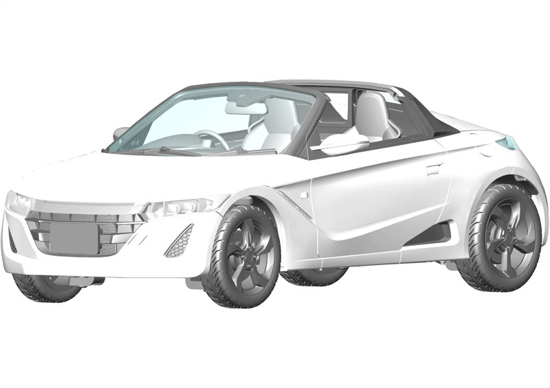 車NX-30 1/24 車NEXTシリーズ No.30 Honda S660（前期型/α/プレミアムスターホワイトパール）