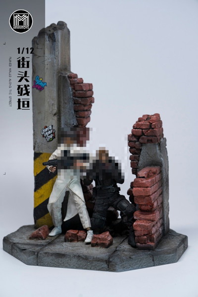 MMMトイズ 1/12 ストリート廃墟ウォール