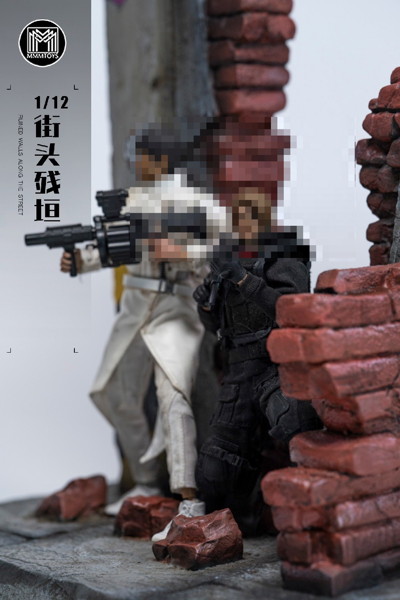MMMトイズ 1/12 ストリート廃墟ウォール