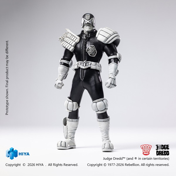 ジャッジ・ドレッド 1/12 アクションフィギュア ブラック＆ホワイト Ver.