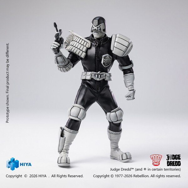 ジャッジ・ドレッド 1/12 アクションフィギュア ブラック＆ホワイト Ver.