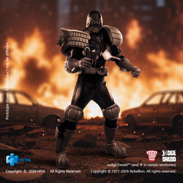 ジャッジ・ドレッド 1/12 アクションフィギュア ブラック＆ホワイト Ver.