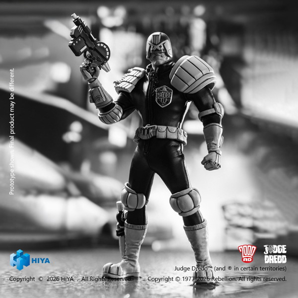 ジャッジ・ドレッド 1/12 アクションフィギュア ブラック＆ホワイト Ver.