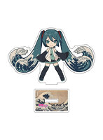 【再販】葛飾北斎×初音ミク iXima ダイカットアクリルスタンド 神奈川沖波裏 ミニキャラ