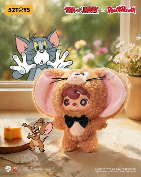001_52TOYS BLINDBOX POUKAPOUKA×トムとジェリー トゥルー・フレンズ ぬいぐるみストラップ（1BOX=6個入）
