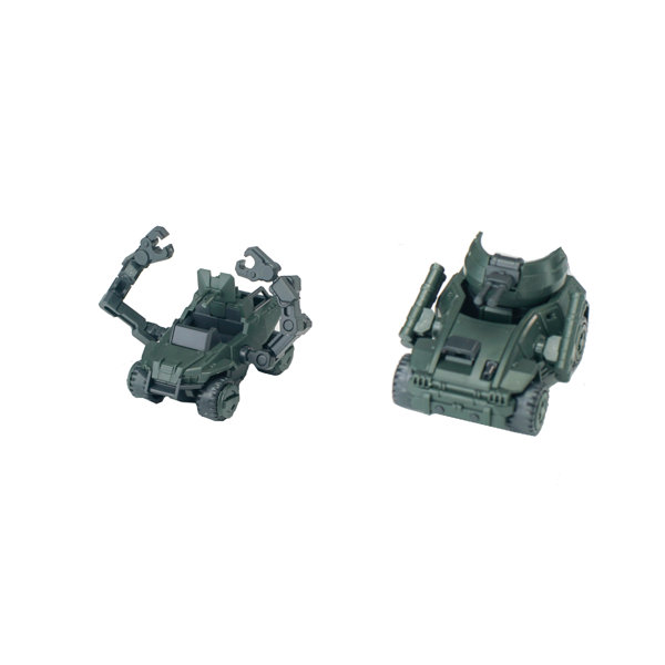 SHEIK MAINLAND 3 min projectシリーズ ヤマネコ戦闘車＆ヤマアラシ戦闘車 1/18スケールプラスチックモデルキット（グリーン）のサムネイル画像