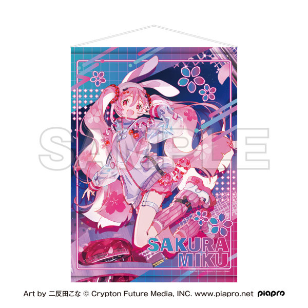 DMM.com [桜ミク×Shibuya Sakura Stage B2タペストリー Art by 二反田