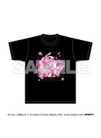 桜ミク×Shibuya Sakura Stage フルカラーTシャツ Art by 二反田こな